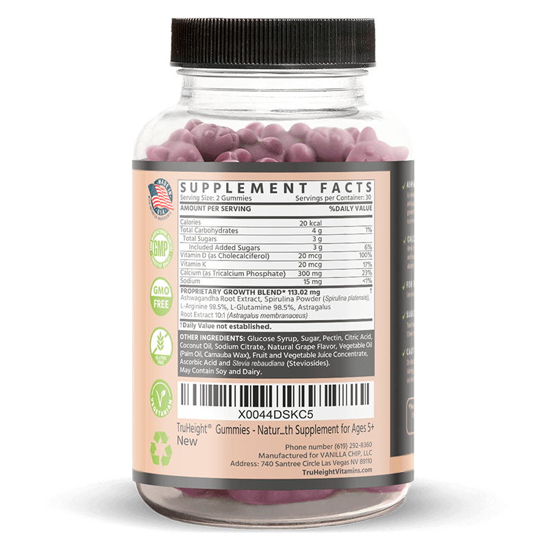 TruHeight® Growth Gummy | 3 Bottles