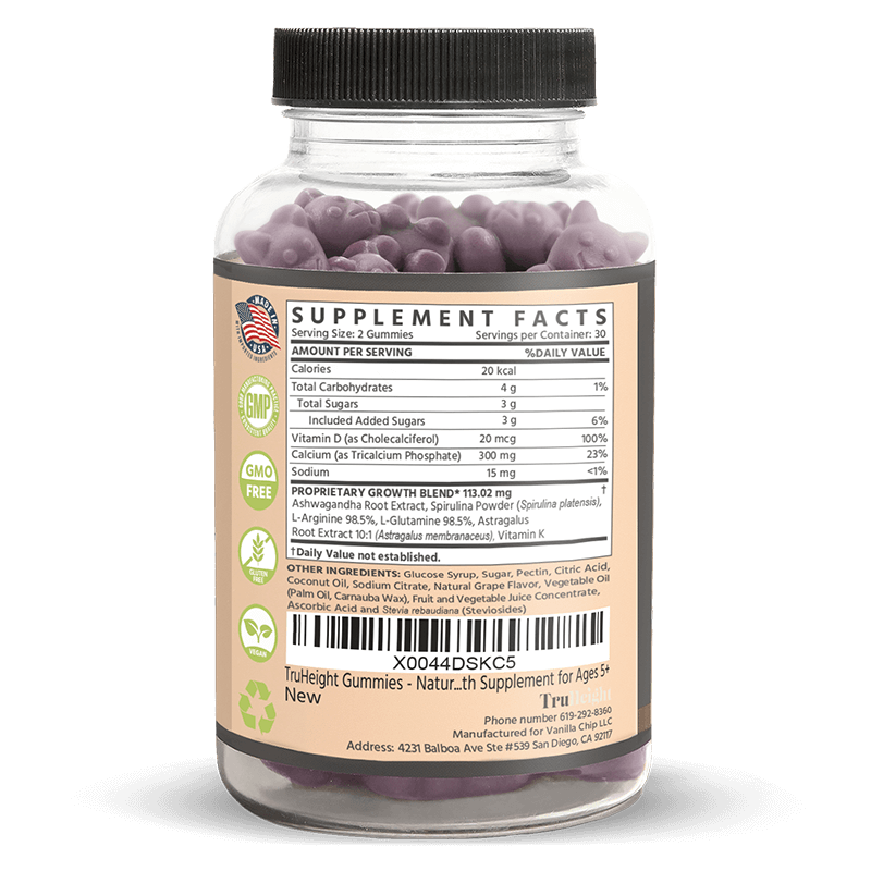 TruHeight® Growth Gummy | 1 Bottle